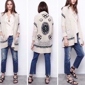 Zadig & Voltaire Pix Hook Ma Crocheted Cardigan